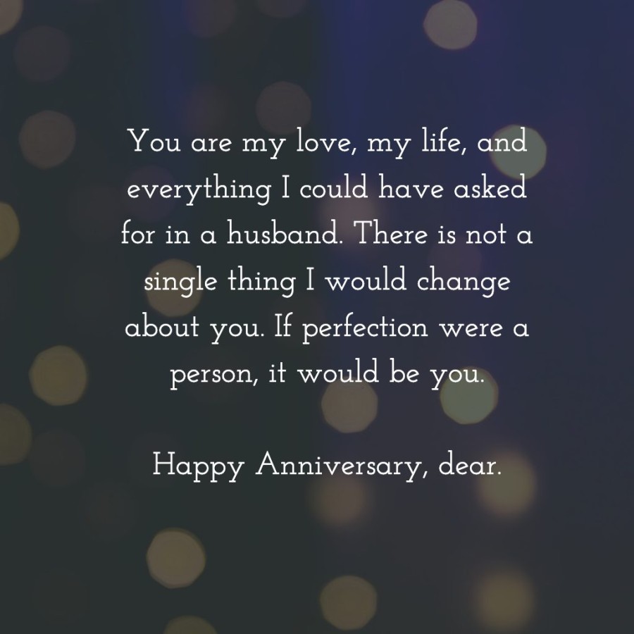 first anniversary message for husband
