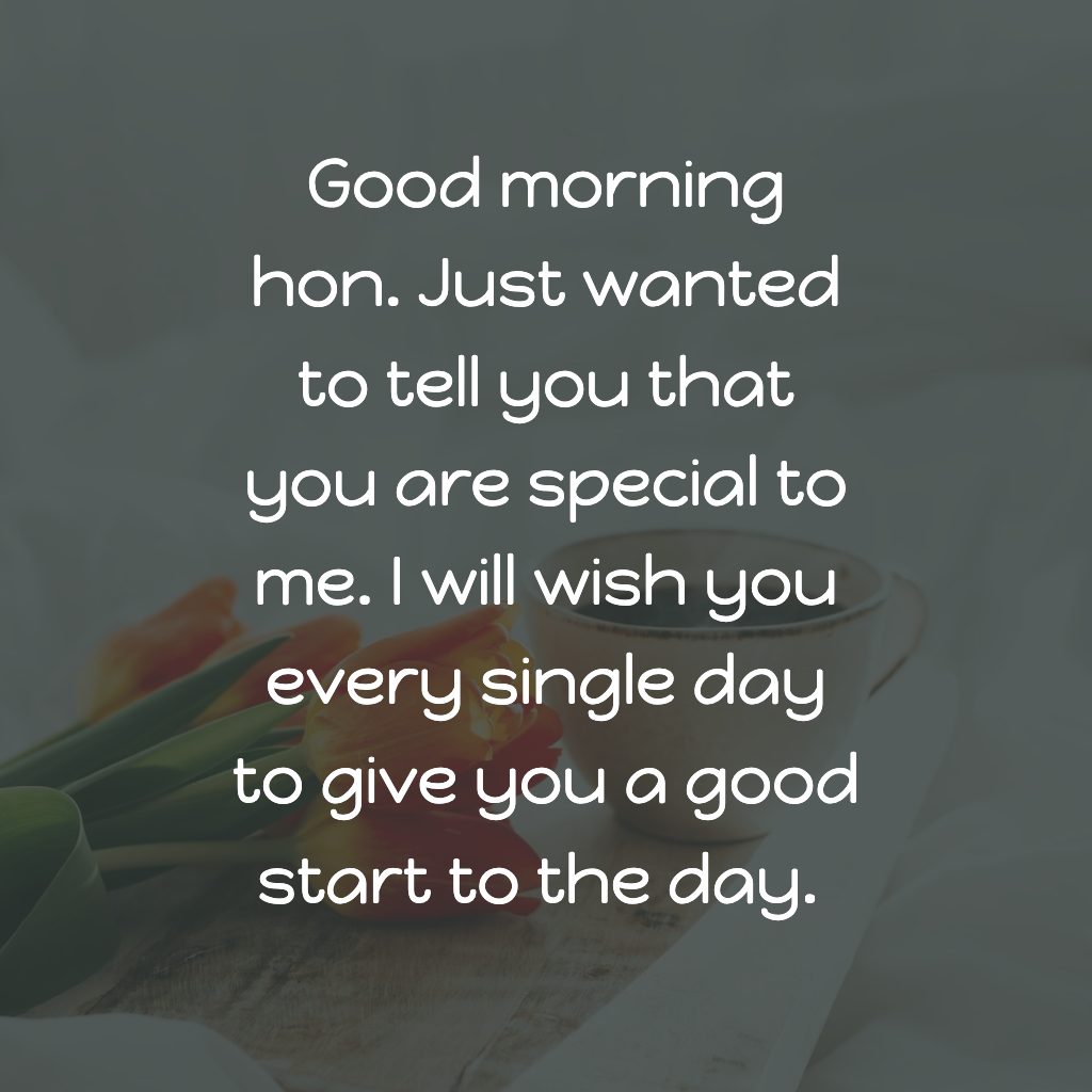 short lovely morning message for her