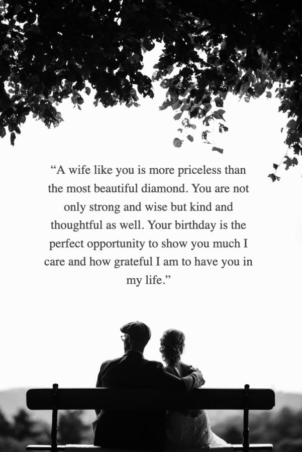 Love quote for wife on her birthday